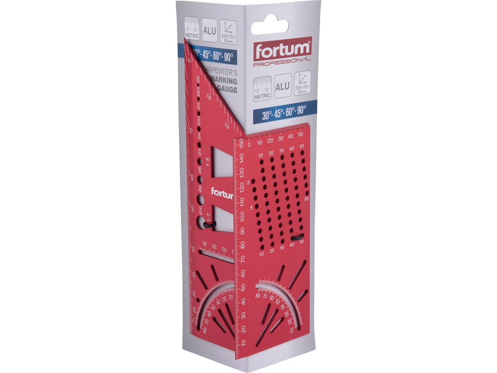 Úhelník truhlářsky 3D víceúčelový 215x72x63mm FORTUM 4784104