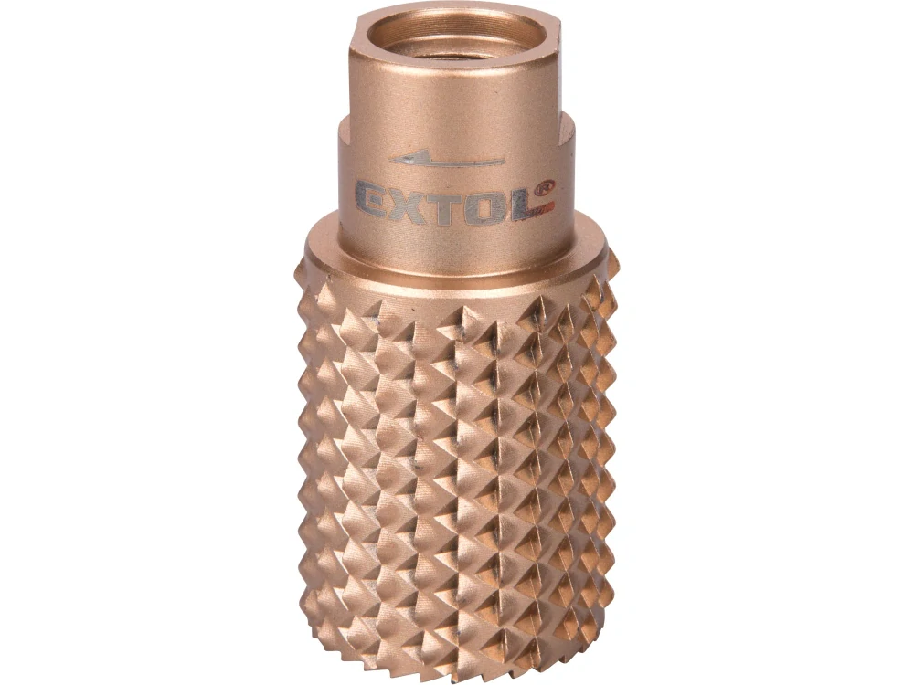 Rašple rotační-válcová s čelními zuby, O30mm, závit M14 EXTOL PREMIUM