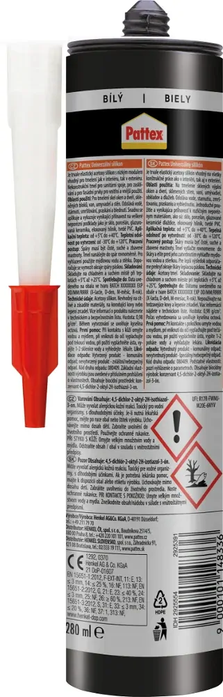 PATTEX univerzální silikon 280ml bílý