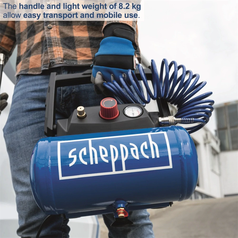 SCHEPPACH HC 06 bezolejový kompresor 6l 590613901