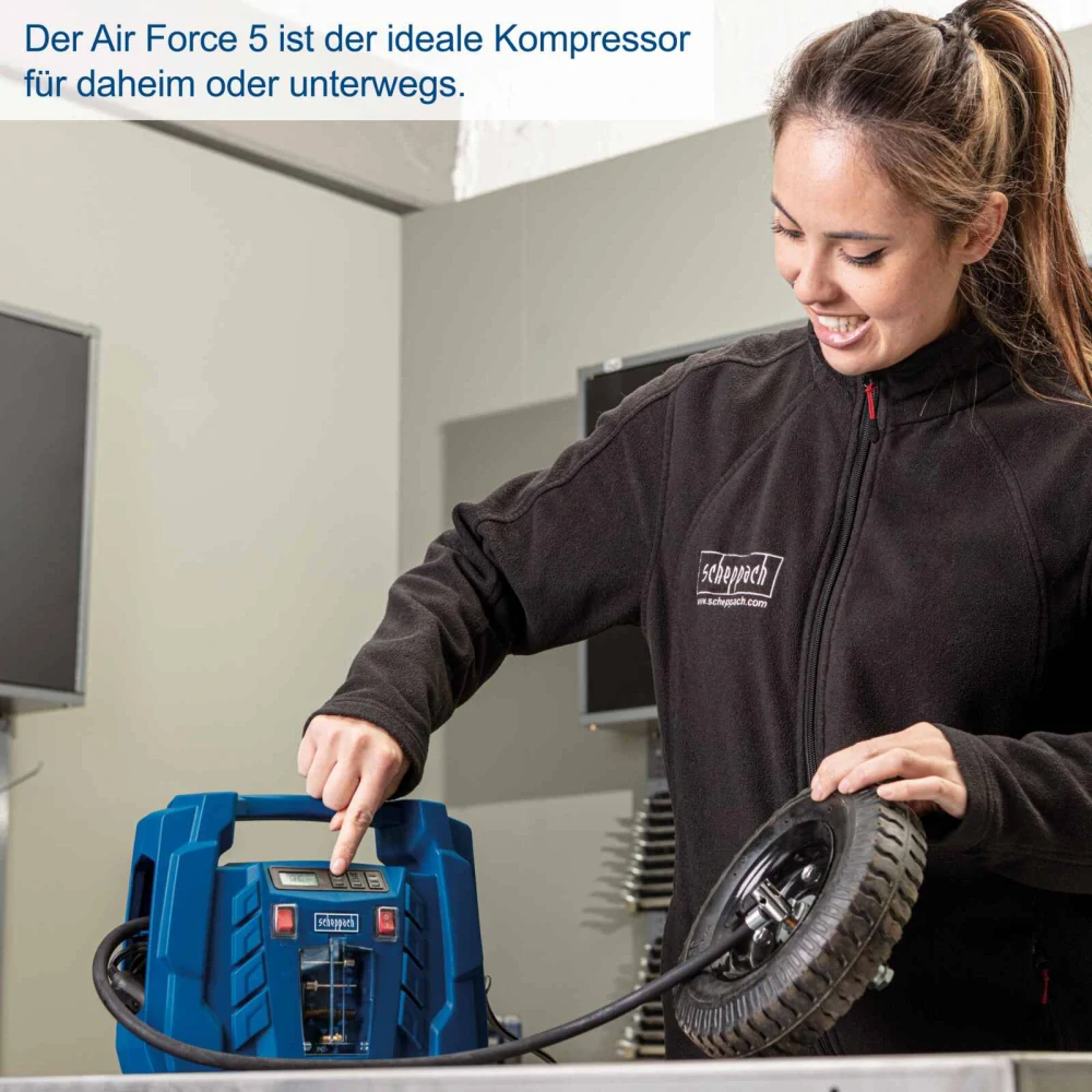 SCHEPPACH Air Force 5 bezolejový mobilní kompresor 5906142901