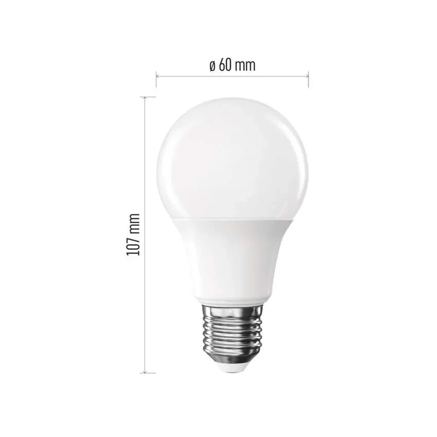 Žárovka LED A60 7W (60W) Classic E27 studená bílá 806 lm EMOS 1525733121