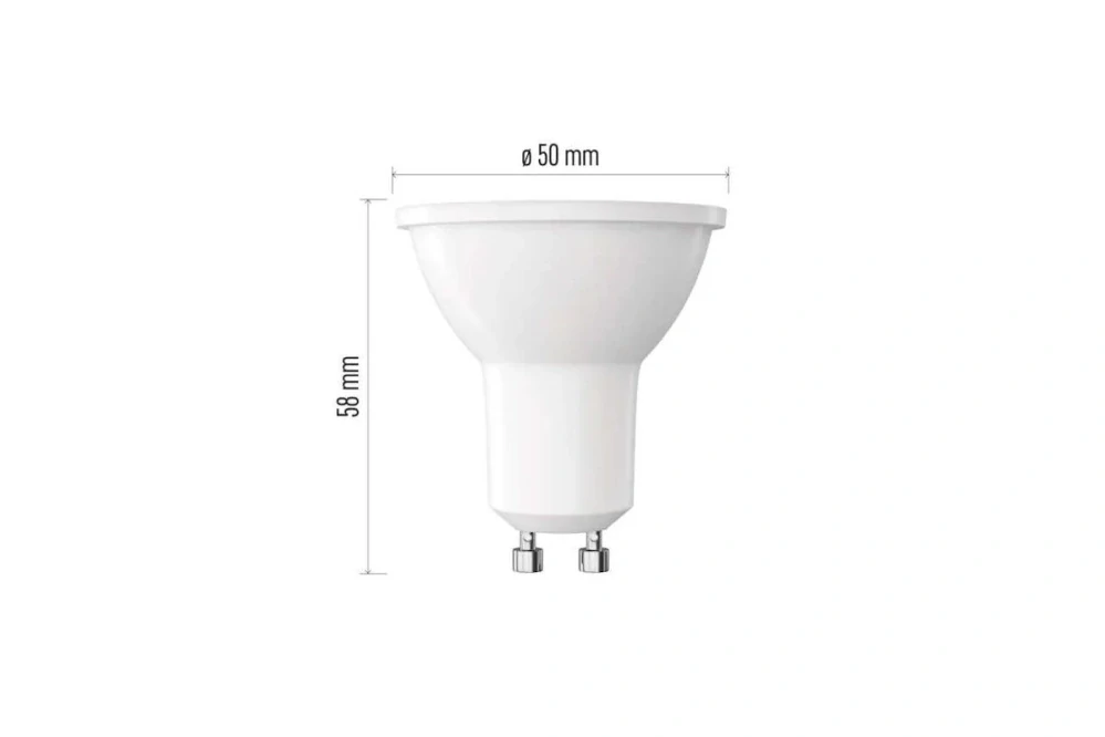 Žárovka LED CLS MR16 7W(60W) 806lm GU10 teplá bílá EMOS ZQ8E42