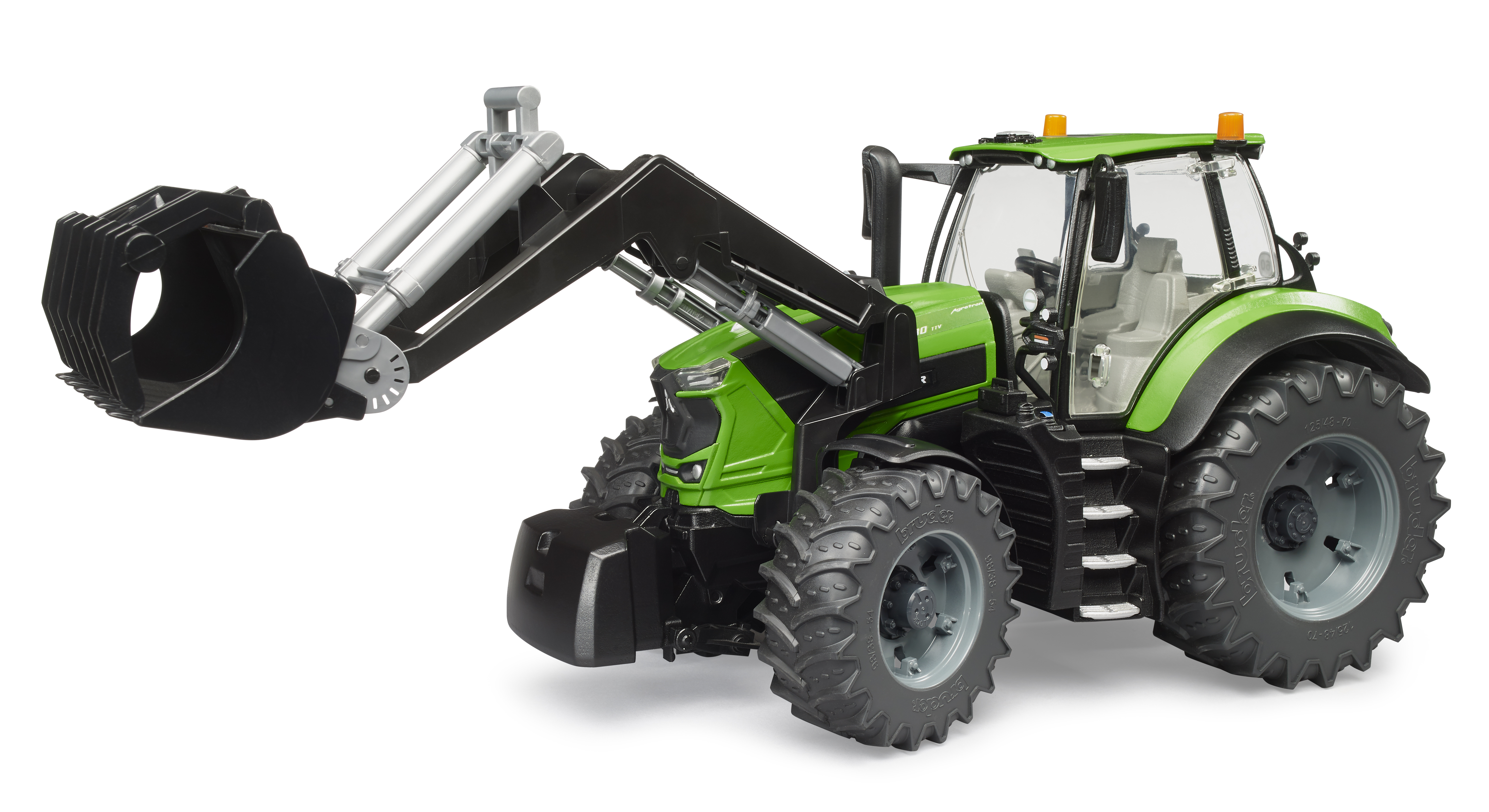 BRUDER 3161 Traktor Deutz-Fahr 8280 TTV s čelním nakladačem