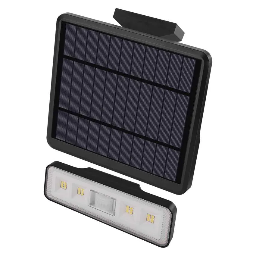 Solární LED reflektor SUNNO s pohybovým čidlem 1300LM IP54 NW, černý, neutrální bílá EMOS 1552112000