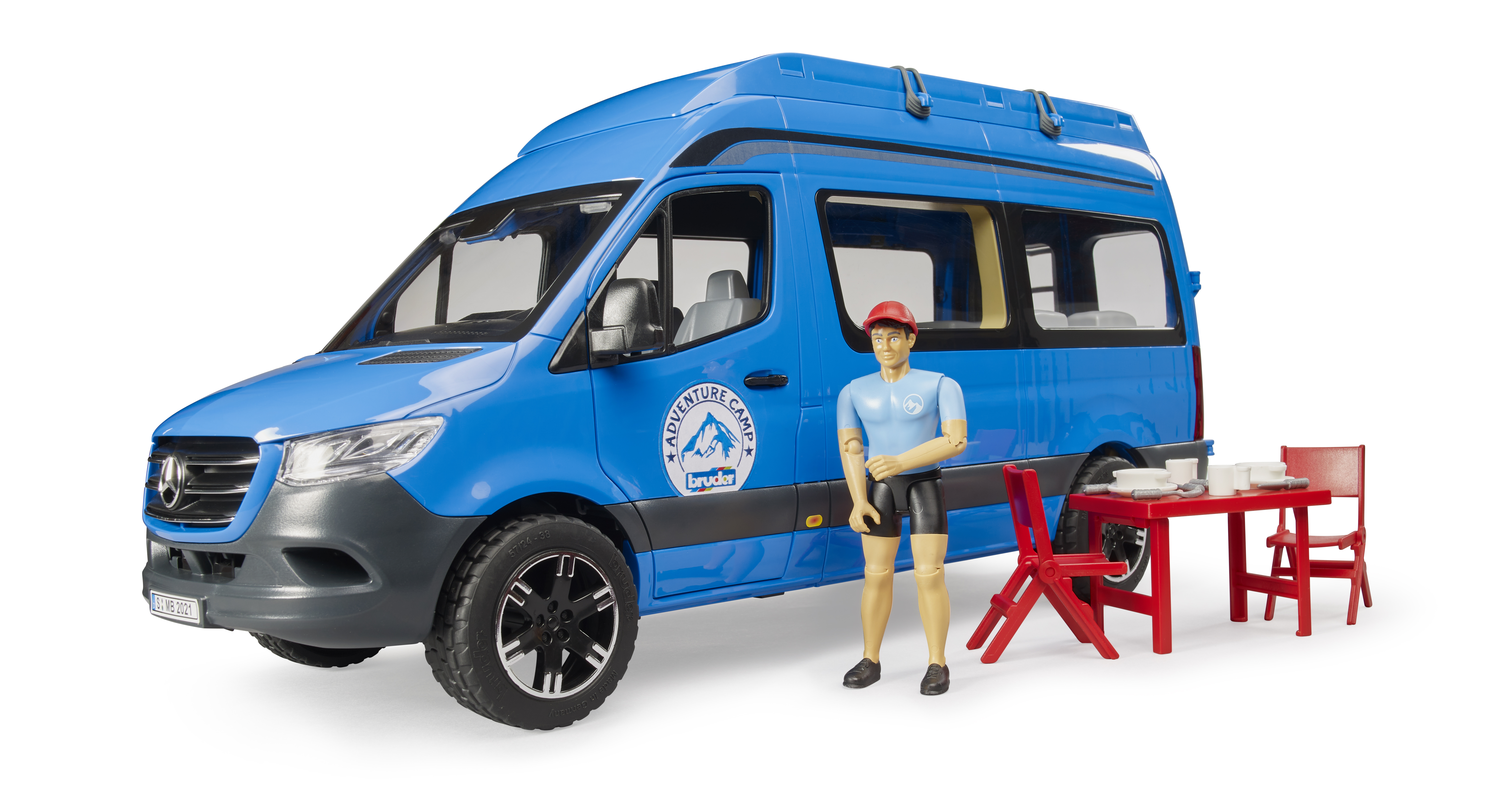 BRUDER 2684 MB Sprinter Camper s řidičem a příslušenství BR 2684