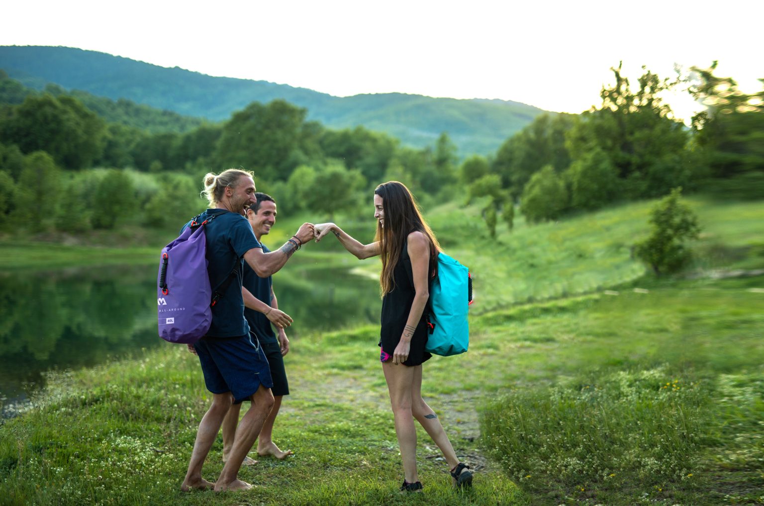 Vodotěsný vak AQUA MARINA Dry bag 10l světle modrá
