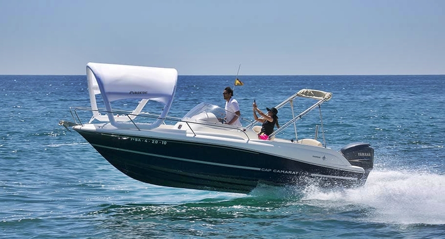 DECKTENT Bimini XXS pro RIB a motorové čluny 2,5–5 m bílá