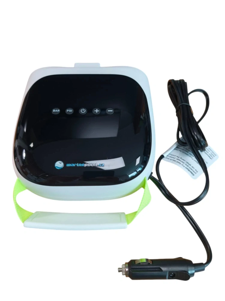 Stermay HT737 Elektrická vzduchová pumpa k člunům a paddlebordům 12V s LCD displejem, 20 PSI
