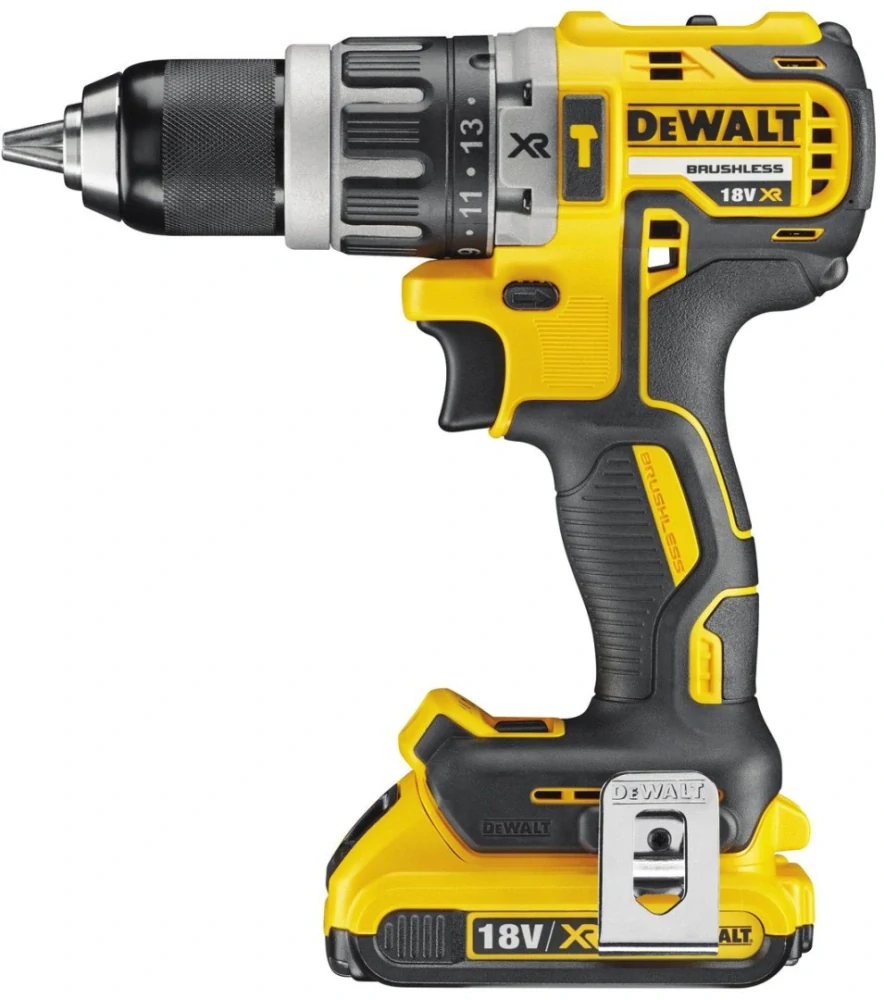 DeWALT DCD796D2-QW 18 V XR Li-Ion 2x2 Ah QR s bezuhlíkovým motorem a příklepem