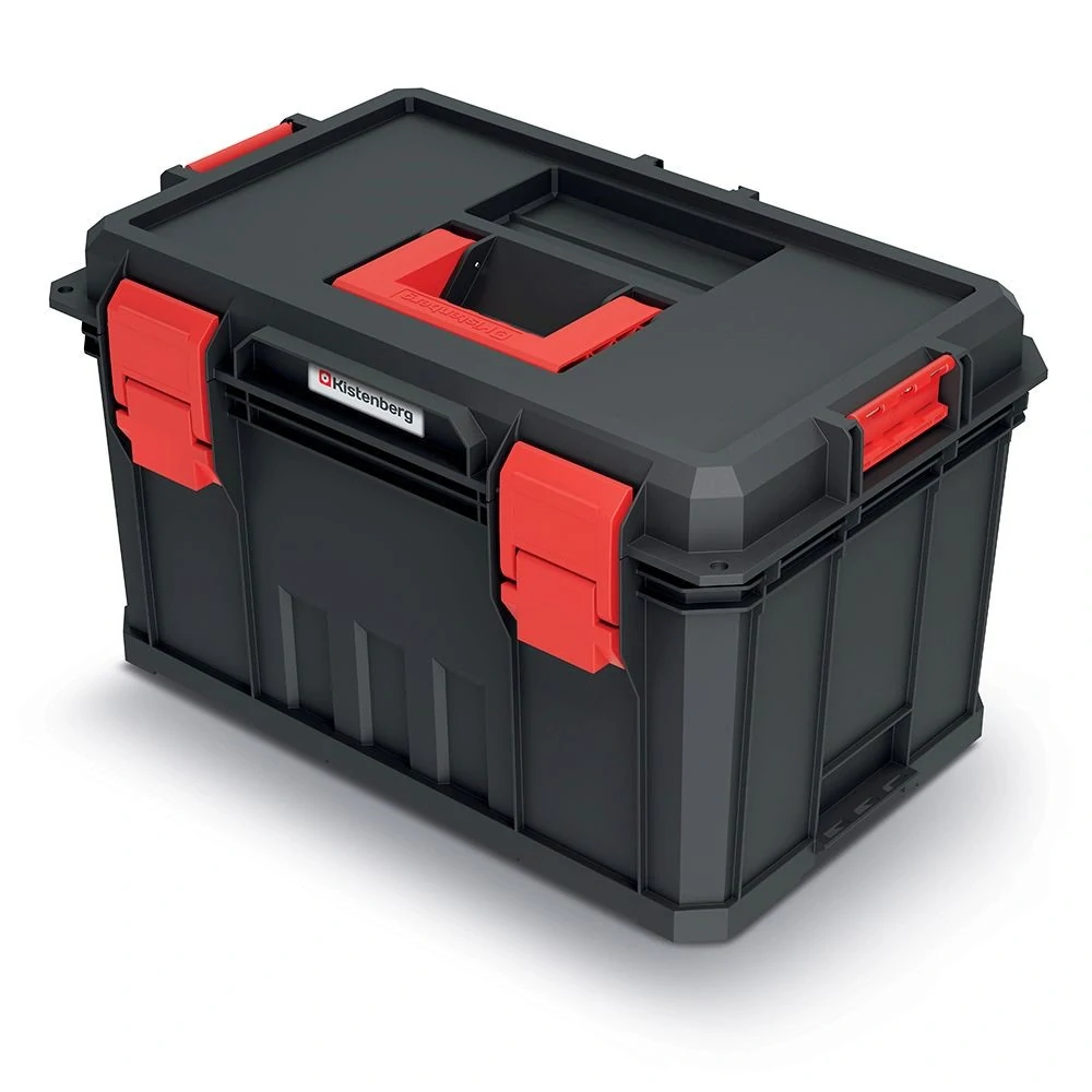 Kufr na nářadí s 2 přepážkami MODULAR SOLUTION 530x355x310 mm - barva: černá Kistenberg KMS553530-S411
