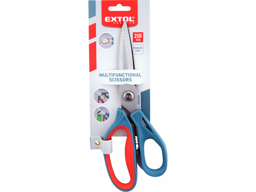 Nůžky multifunkční nerez 250mm EXTOL PREMIUM 8855201