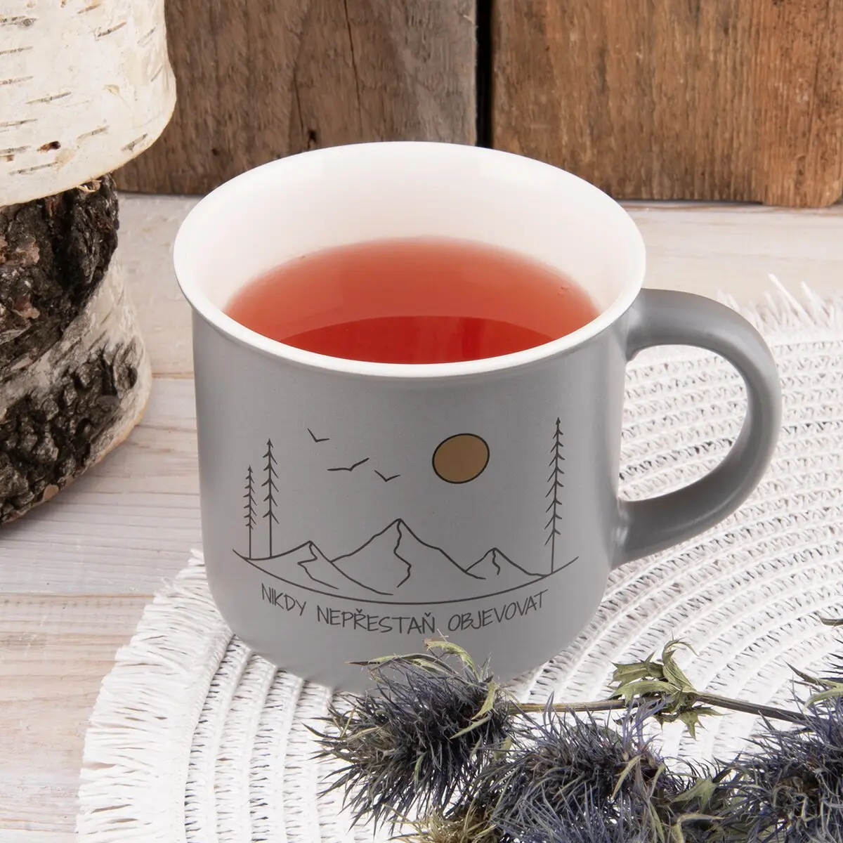 Hrnek Cestování 0,4 l modrá