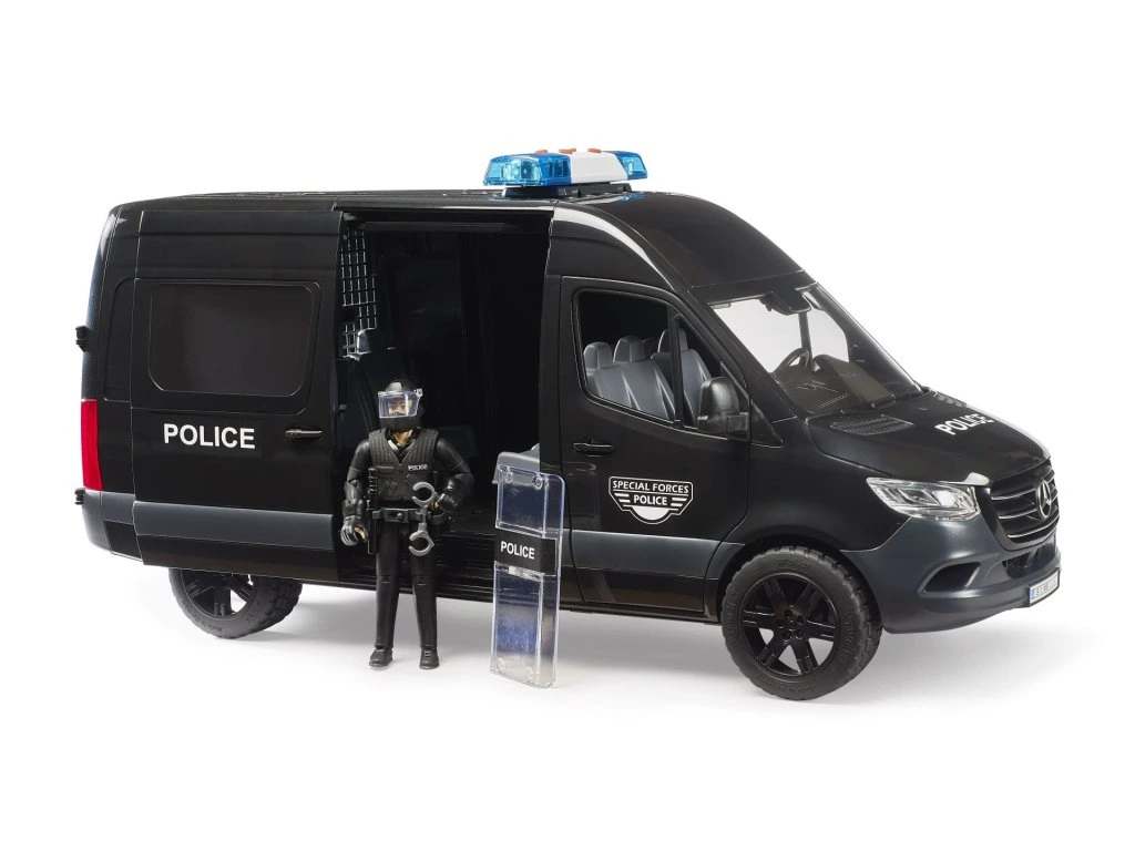 BRUDER 2685 MB Sprinter s policistou těžkooděncem BR 2685