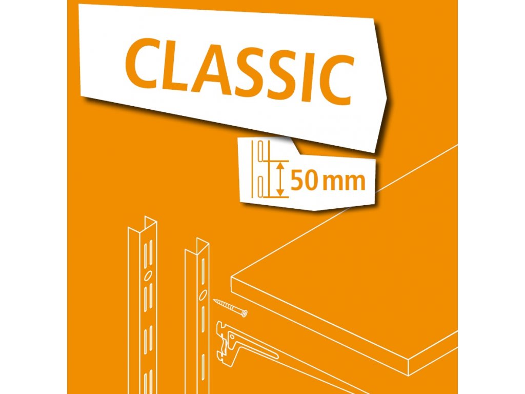 Element System Lišta jednořadá 2000 mm 10000-00088