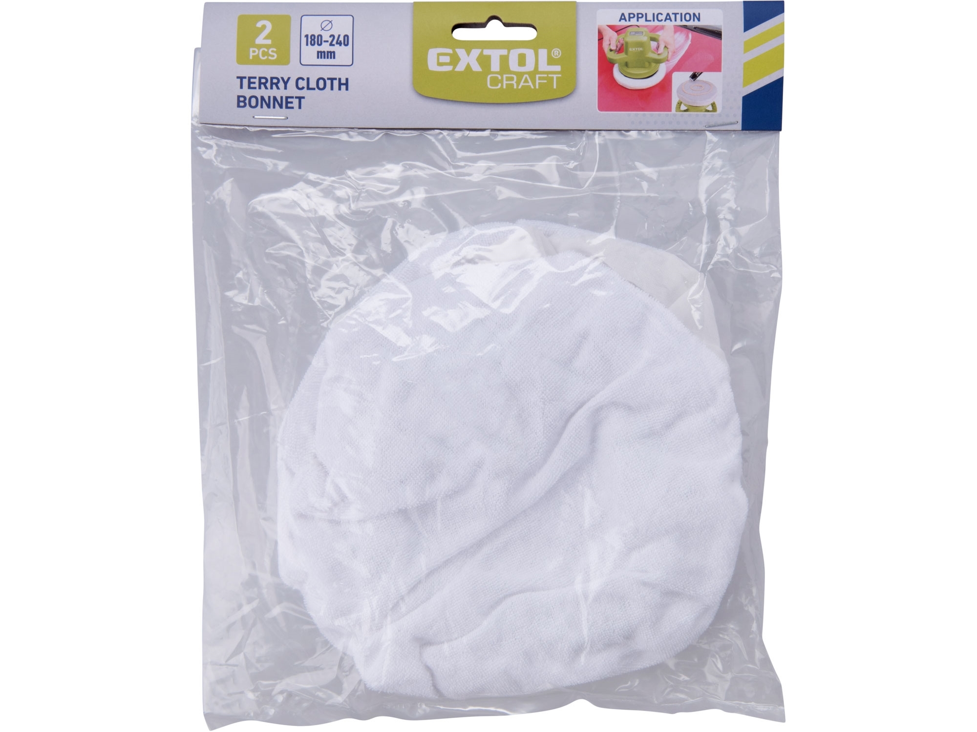 Kotouč aplikační froté bavlna 2ks 180-240mm návlek EXTOL CRAFT 10630