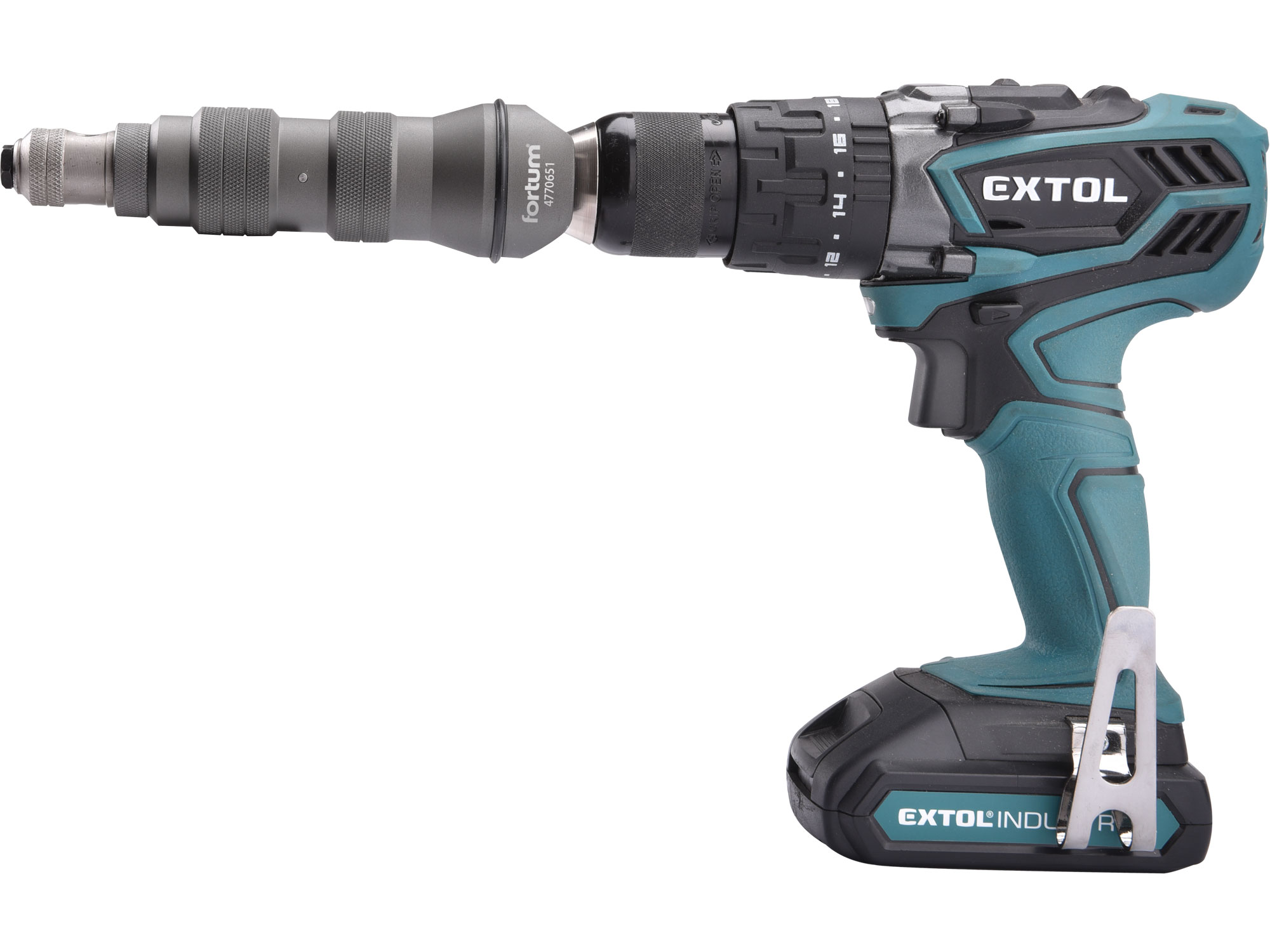 Nástavec nýtovací na vrtačku pro trhací nýty 2,4-4,8mm CrMoV FORTUM 4770651