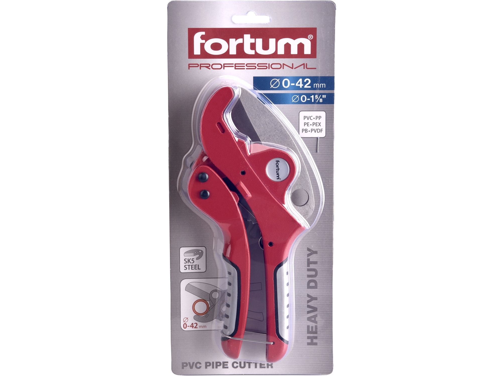Nůžky na plastové trubky 0-42mm FORTUM 4775010