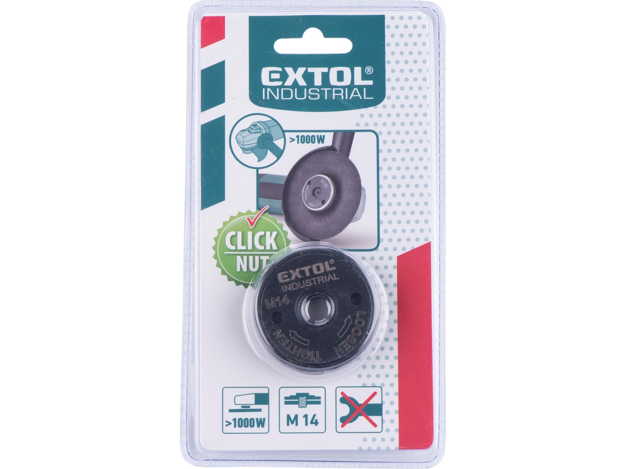 Matice 230mm rychloupínací pro úhlové brusky M14 EXTOL INDUSTRIAL 8798050