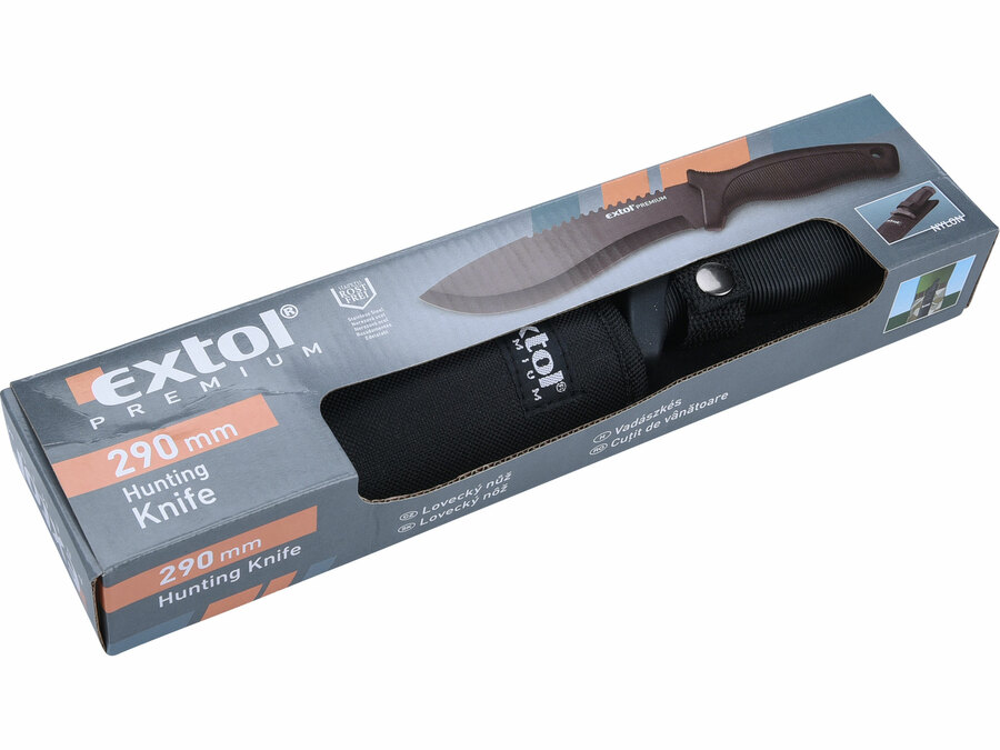 Nůž lovecký nerez, 290/170mm EXTOL PREMIUM 8855304