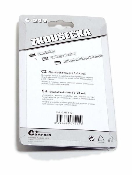 Autozkoušečka 6-24V + jehla NiMs COMPASS 07512
