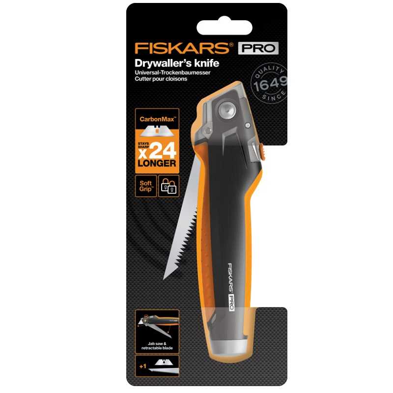 Nůž CarbonMax sádrokarton FISKARS 1027226