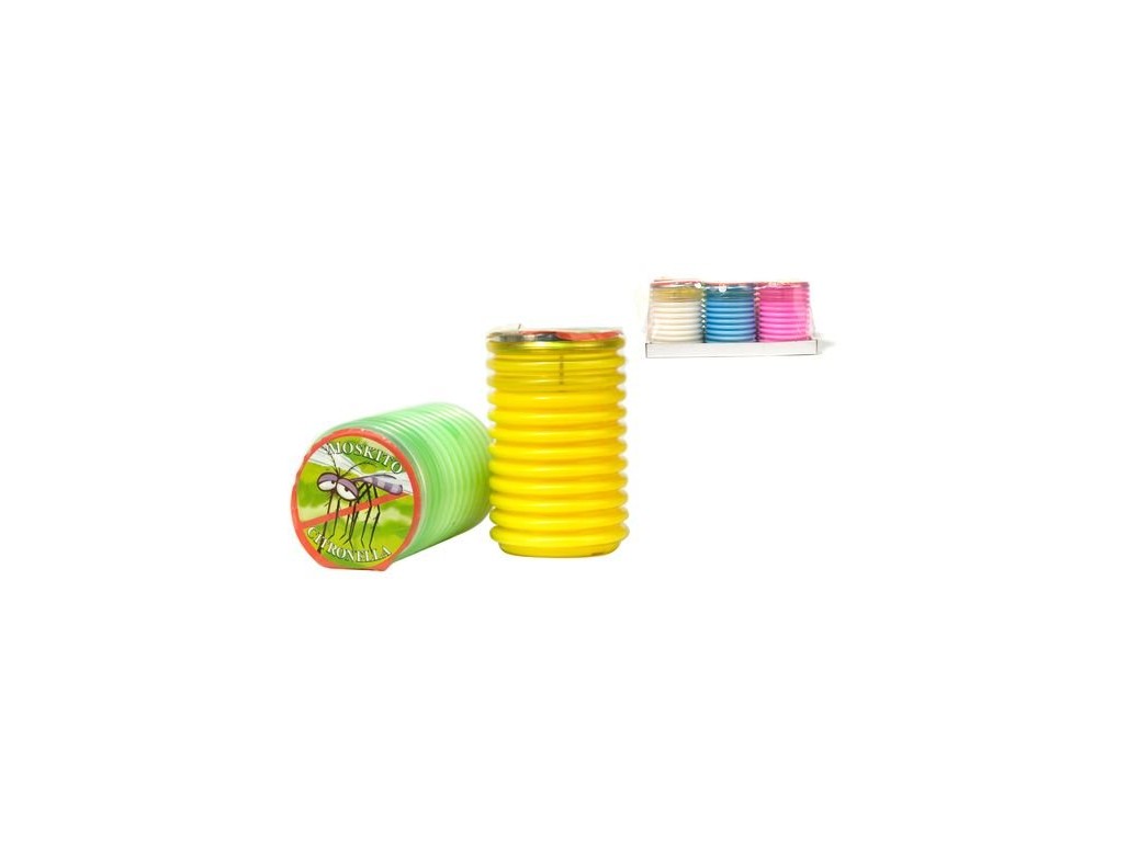 Svíčka Citronella 110x70 plast mix