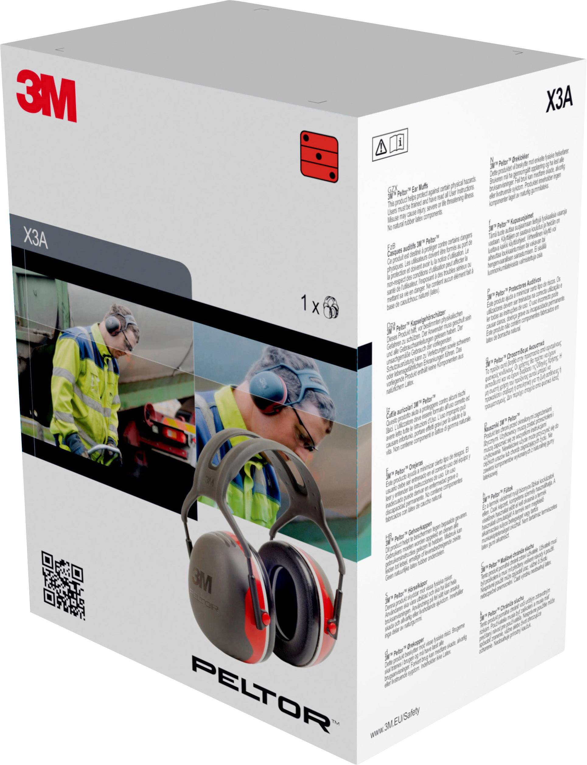 Mušlový chránič 3M PELTOR X3A 33db