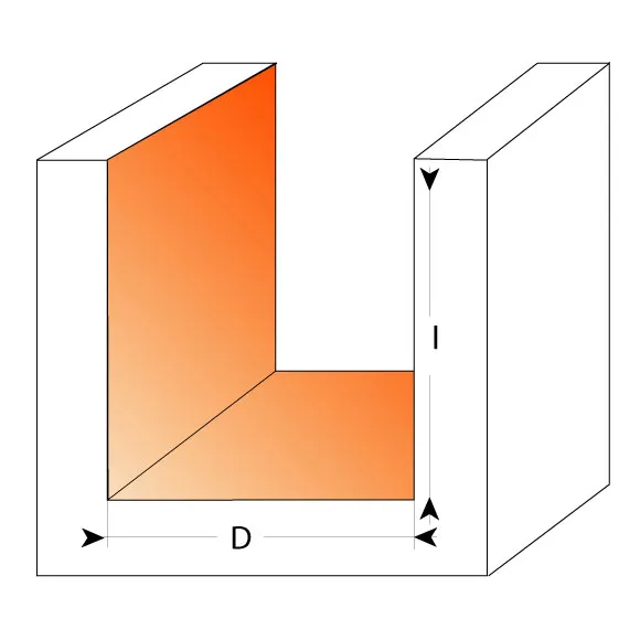 Fréza drážkovací fréza krátká D10x20 L48 S=8 HW CMT C91110011