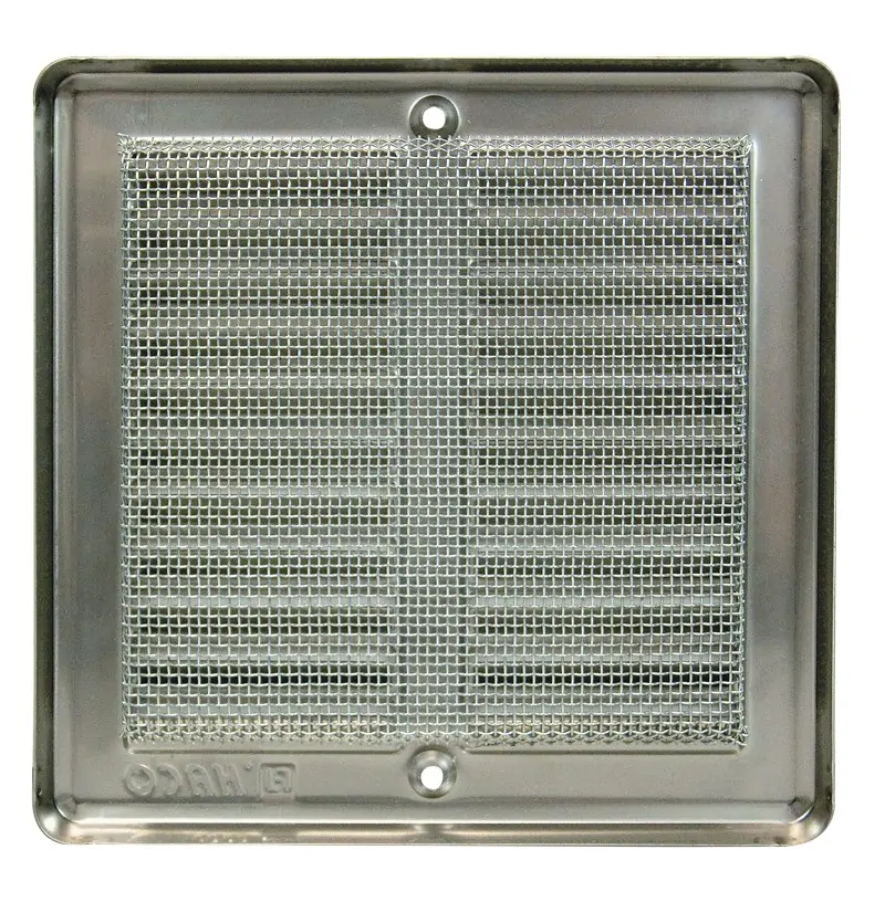 HACO Mřížka 150x150mm větrací s rámečkem a síťovinou nerez 0701