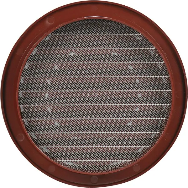 HACO Mřížka 140mm větrací kruhová se síťovinou hnědá 0404