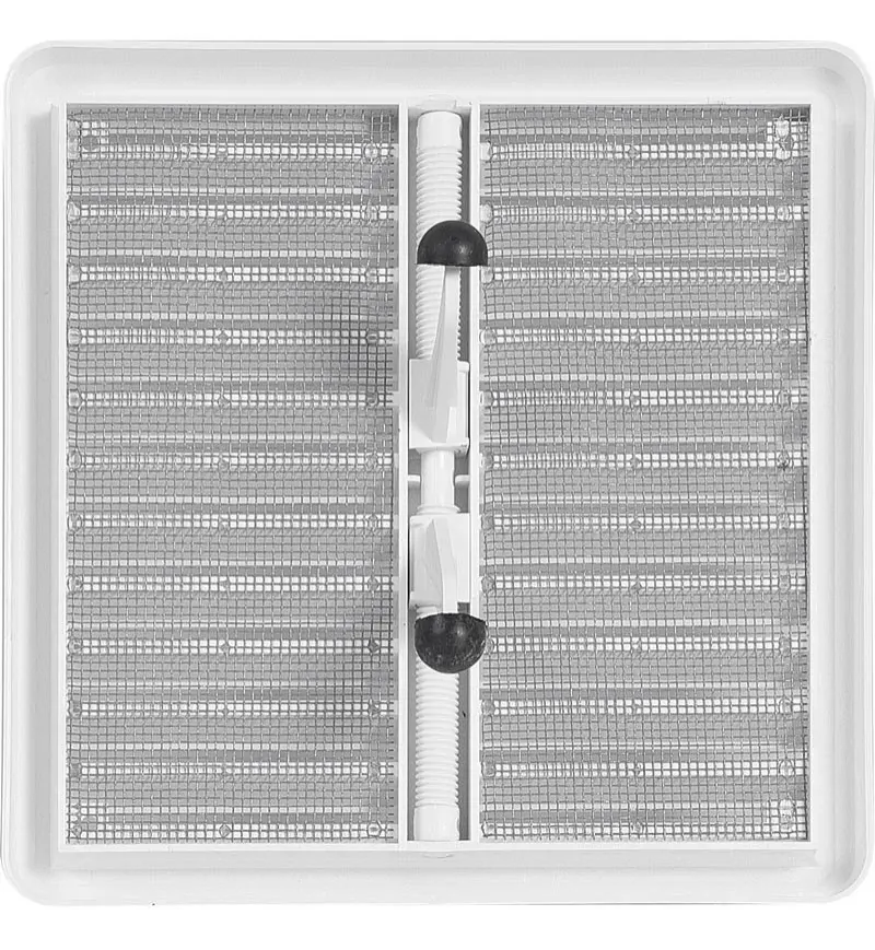 HACO Mřížka 150x150mm větrací se síťovinou krytka plastová bílá 0311