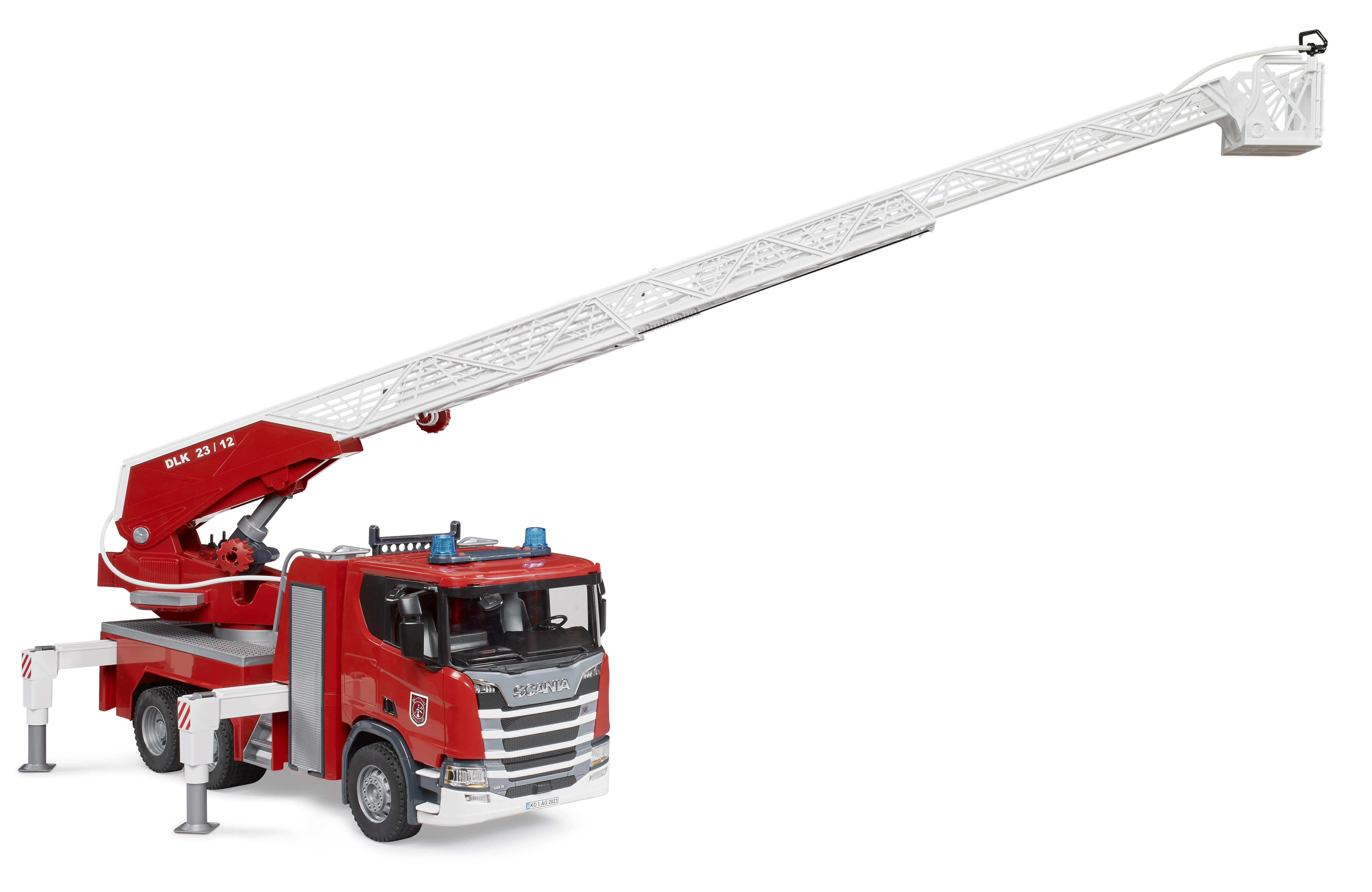 BRUDER 3591 Hasičské auto Scania s žebříkem