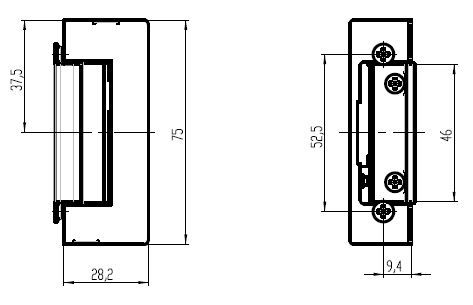 Zámek KLASIK 6-12V elektrický