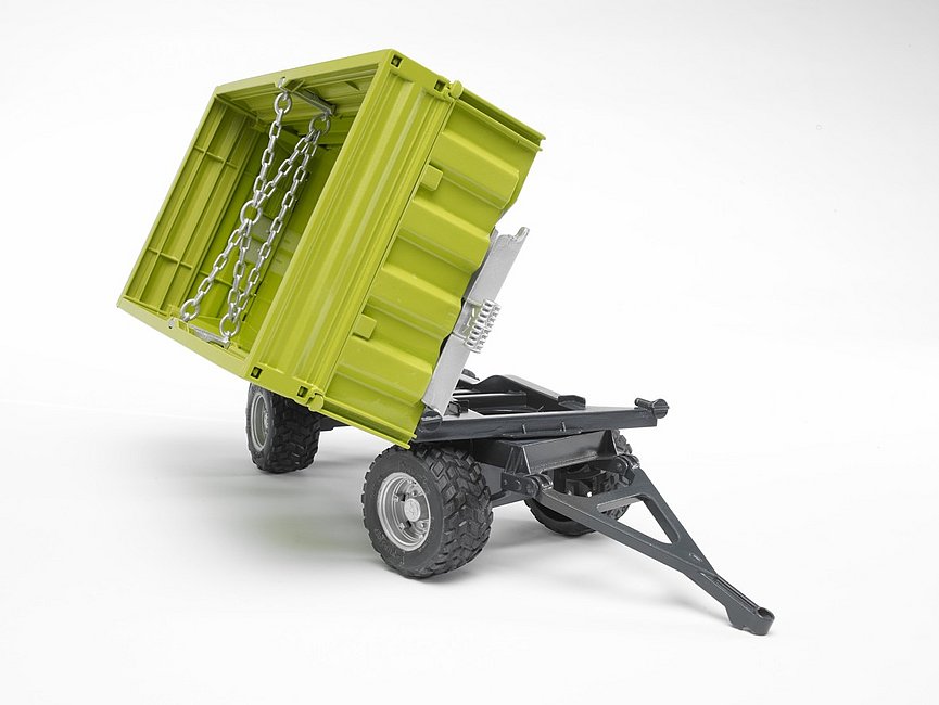 BRUDER 2203 Sklápěcí vůz FLIEGL-zelený,třístranný BR 2203