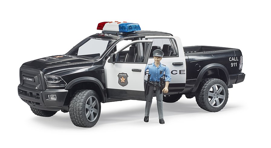 BRUDER 2505 Terénní auto RAM 2500 Policie s figurkou