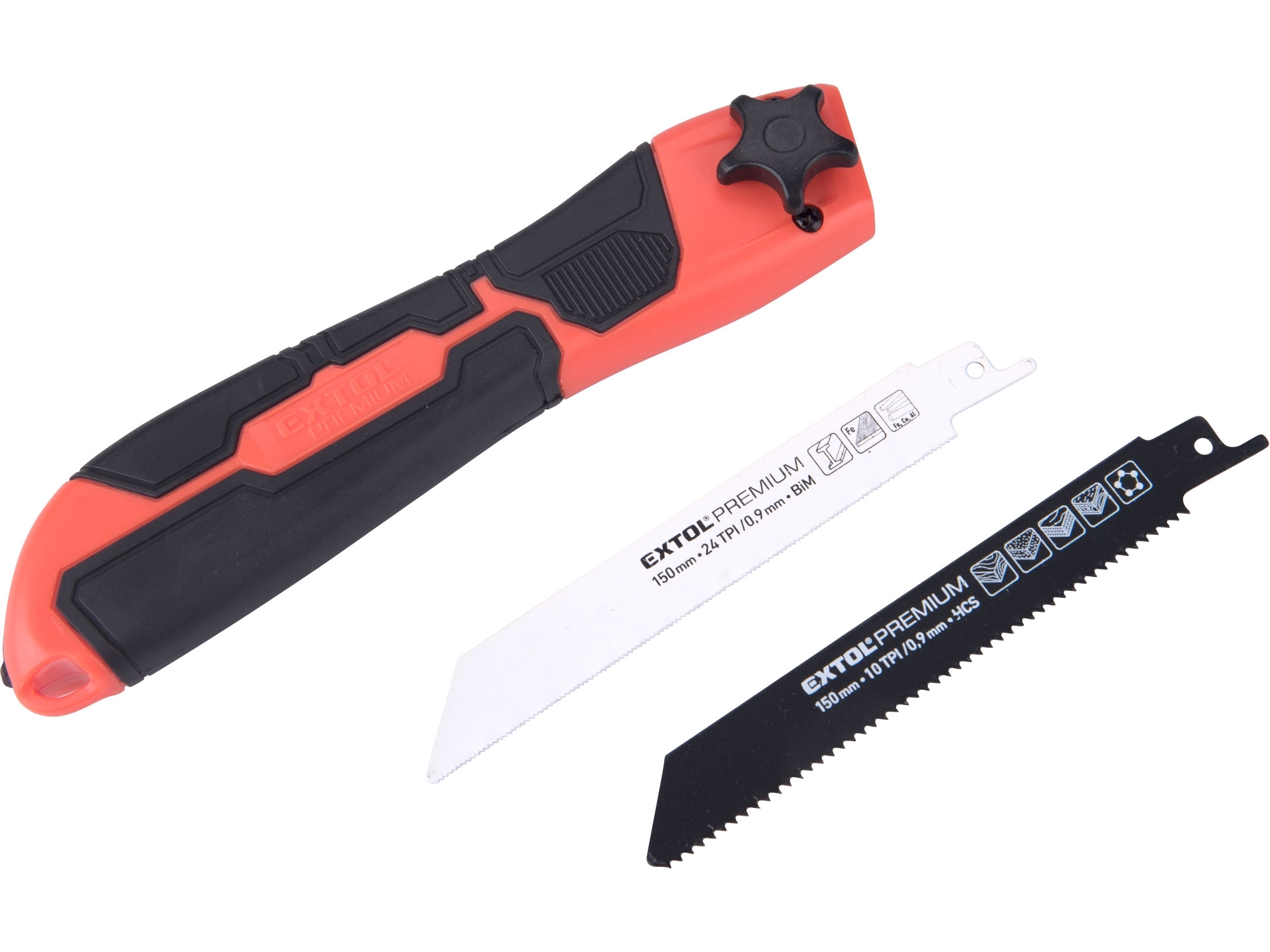 Pila na dřevo a kov víceúčelová, se 2ks plátků 150mm EXTOL PREMIUM 8806990