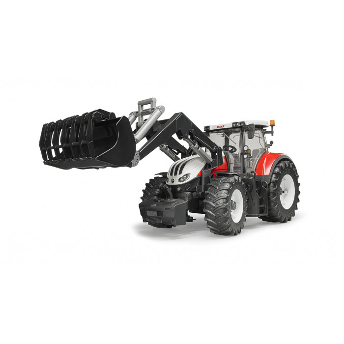 BRUDER 3181 Traktor STEYR 6300 Terrus + čelní nakladač