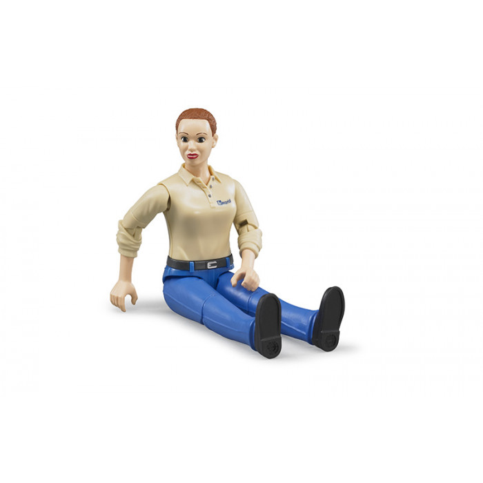 BRUDER 60408 Figurka žena modré kalhoty