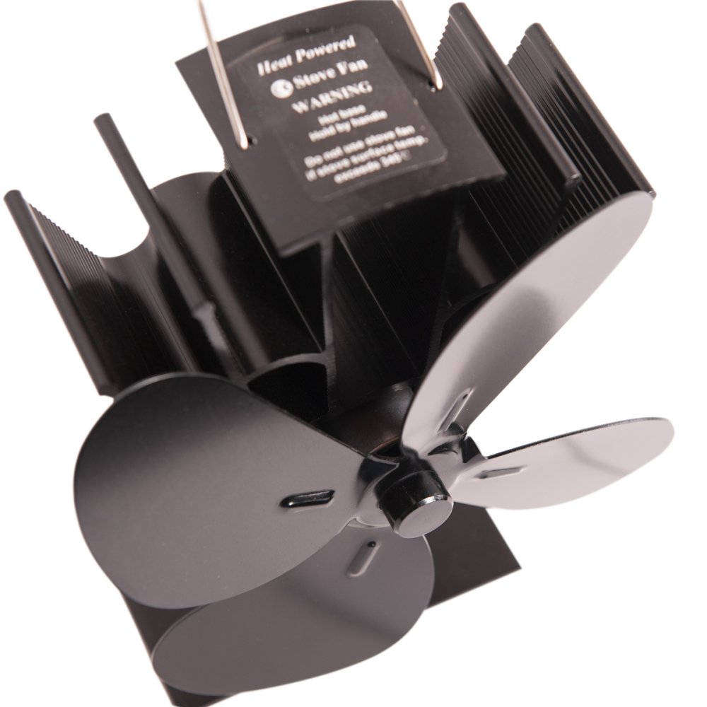 HS flamingo Ventilátor na kamna čtyřlopatkový, černý HSF17-267
