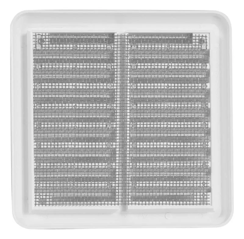 HACO Mřížka 100x100mm větrací se síťovinou krytka plastová bílá 0307
