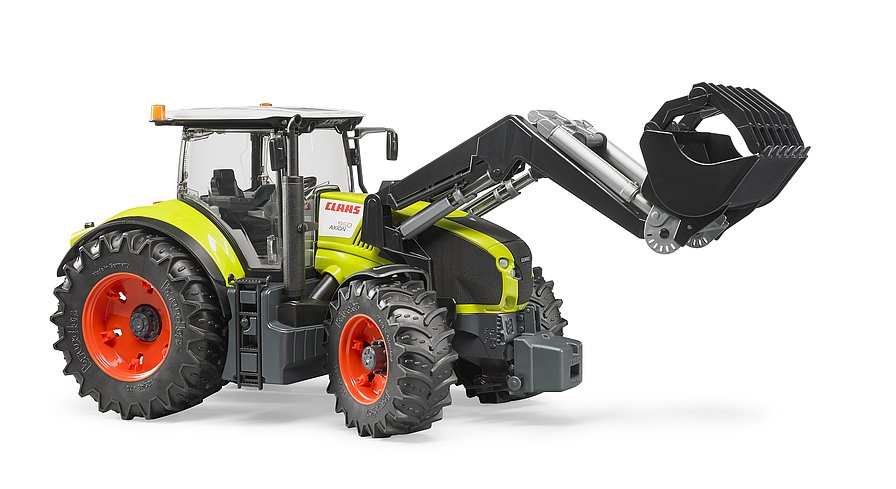 BRUDER 3013 Zelený TRAKTOR CLAAS AXION s čelním nakladačem BR 3013