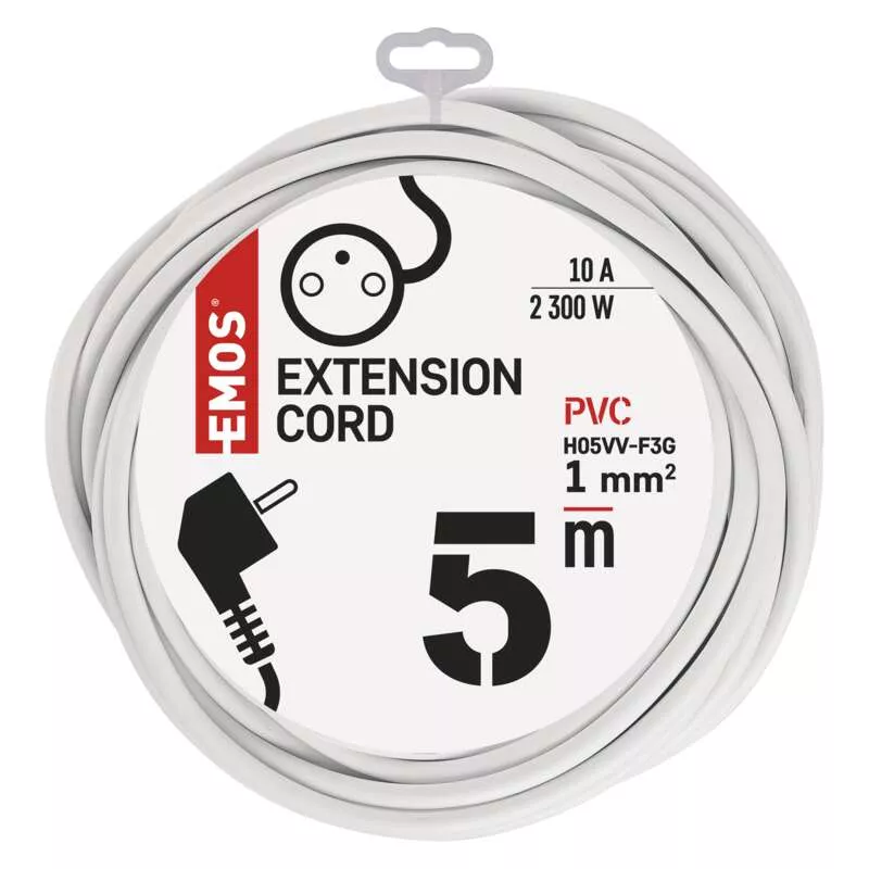 Prodlužovací kabel 5m, 1 zásuvka EMOS P0115