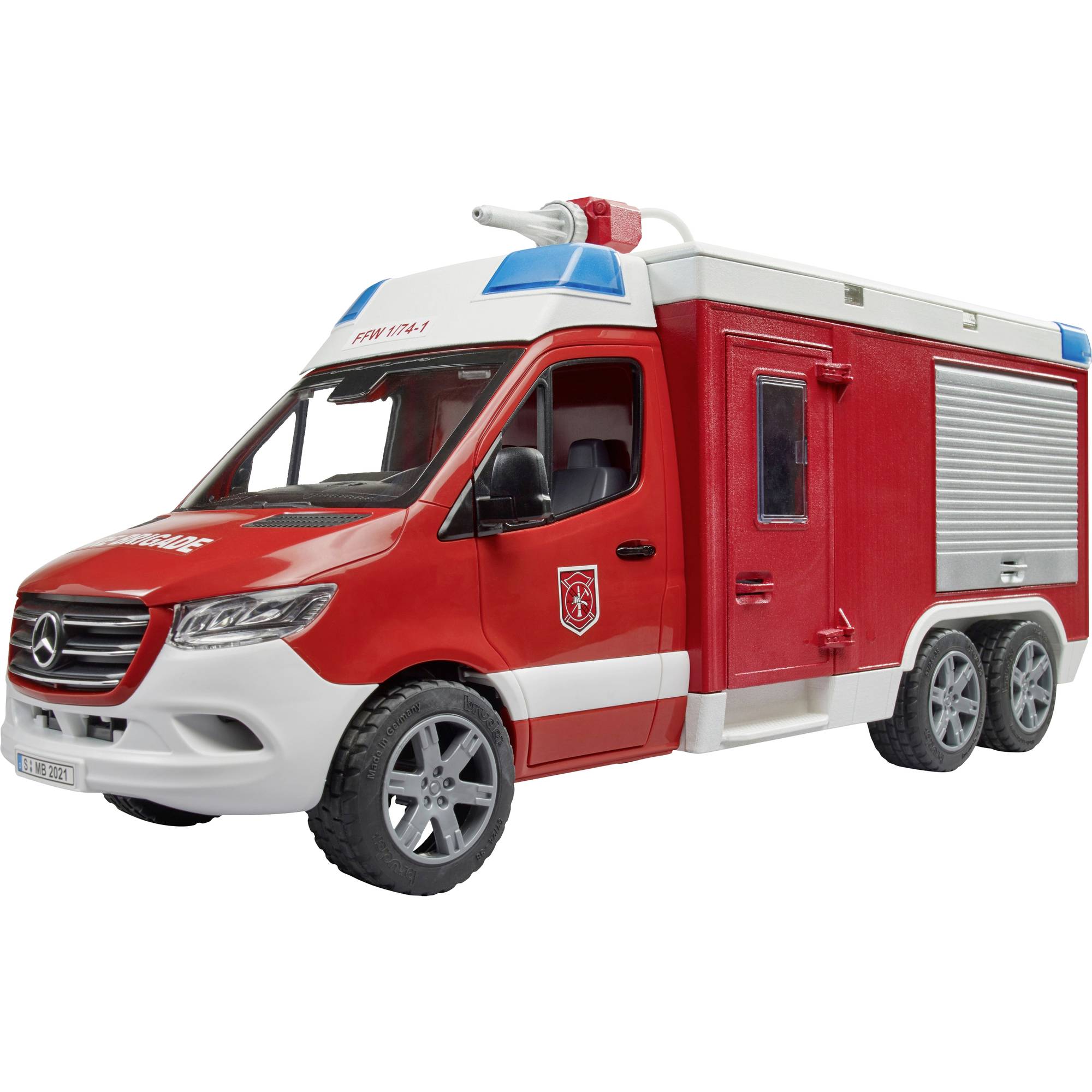 BRUDER 2680 MB Sprinter – hasičský záchranný vůz se světelným a zvukovým modulem