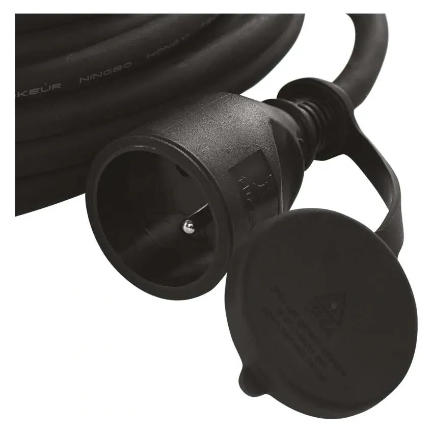 EMOS prodlužovací kabel 5 m venkovní 1 zásuvka černý guma-neopren 230 V/1,5 mm2 1902010500