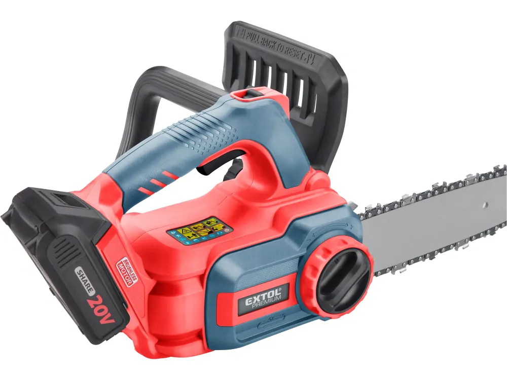 Pila řetězová aku SHARE20V, BRUSHLESS, 30cm, 2Ah EXTOL PREMIUM 8891920