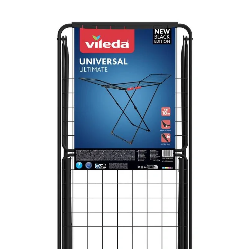 Vileda Universal sušák na prádlo černý 18m 174100