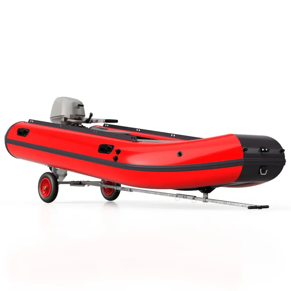 Skládací lodní vozík SUPROD TR350-B-LU, vzduch, O 350 mm, černo/červená