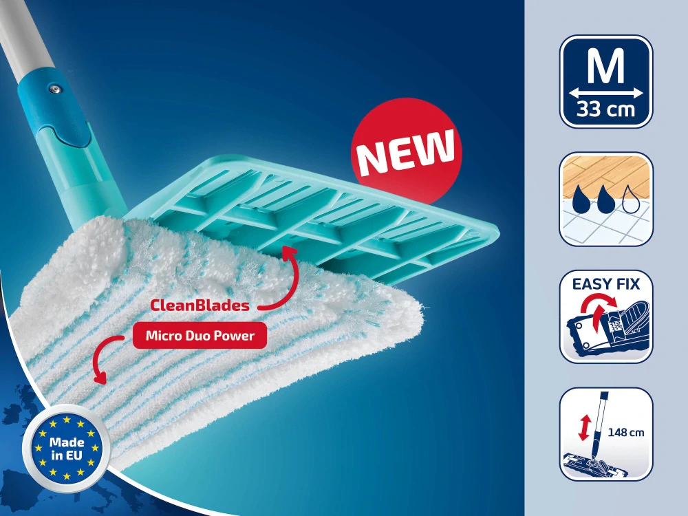 Leifheit 55515 Set PowerClean M 33cm + náhrada Micro Duo ZDARMA