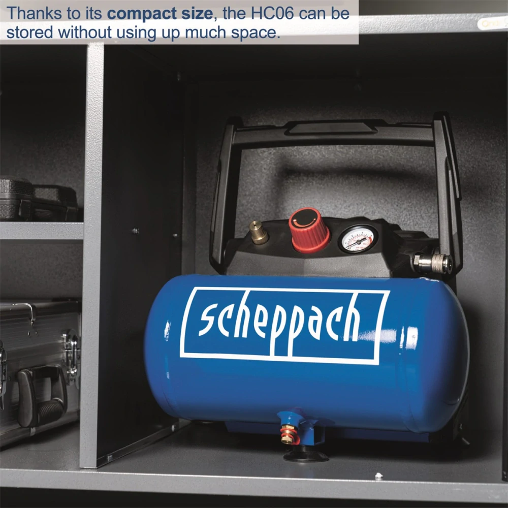 SCHEPPACH HC 06 bezolejový kompresor 6l 590613901